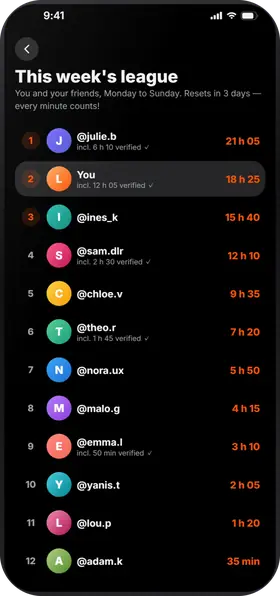 Studva — challenge friends every week