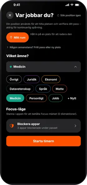 Studva — välj din plats